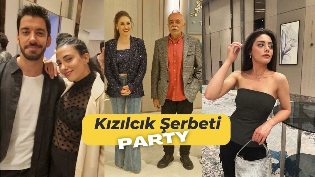 The actors of the series Kizilcik Serbeti celebrated the end of season 1 of the series